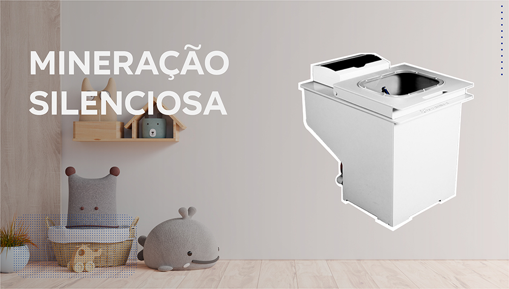 Equipamento residencial para Imersão liquida de mineradoras (zero ruído)